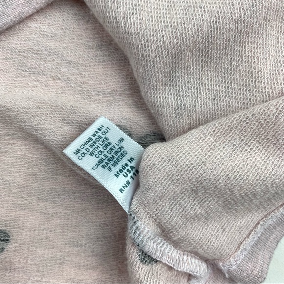 Monrow Super Soft Scattered Heart Crew Tee Shirt L - Picture 7 of 9